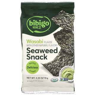 Bibigo‏, חטיפי אצות, ואסאבי, 10 גרם (0.35 אונקיות)