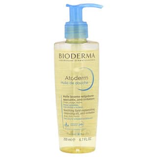 Bioderma, Atoderm, Aceite de limpieza calmante y relipidizante, Antiirritación, Piel sensible muy seca a irritada, 200 ml (6,7 oz. líq.)