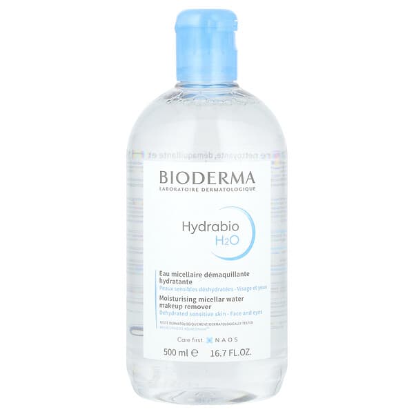 Bioderma, Hydrabio H2O, Moisturizing Micellar Water Makeup Remover, 16.7 fl oz (500 ml)