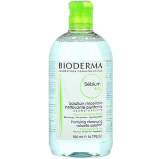 Bioderma, Sebium، محلول ميسيل منظف ومطهر، 16.7 أونصة سائلة (500 مل)