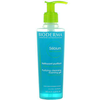 Bioderma, Sebium, Gel espumoso de limpieza purificante, 200 ml (6,67 oz. Líq.)