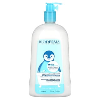 Bioderma, ABC Derm, колд-крем, питательный очищающий крем, 33,80 жидк. Унции