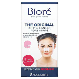 Biore, Deep Cleansing Pore Strips, The Original , 8 Nose Strips