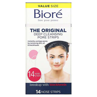Biore, оригинальные полоски для глубокого очищения пор, 14 полосок для носа