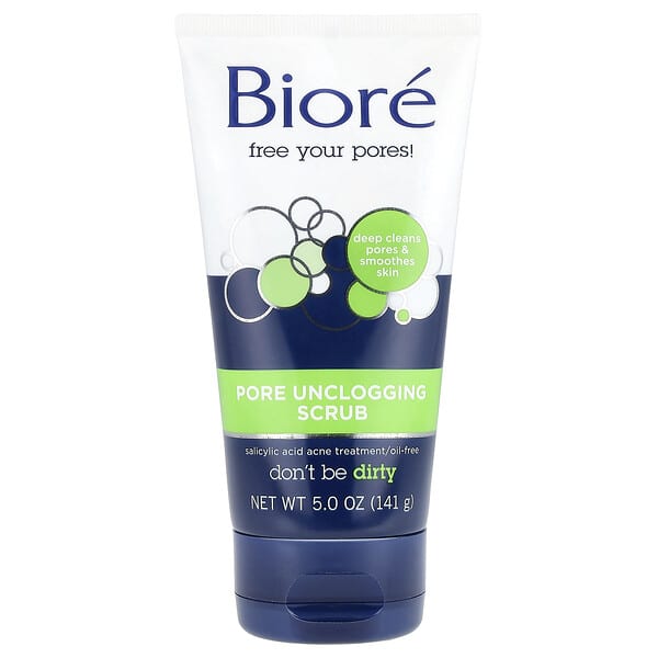 Biore, 모공 막힘 방지 스크럽, 141g(5oz)