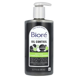 Biore, Deep Pore Charcoal Cleanser, 6.77 fl oz (200 ml)