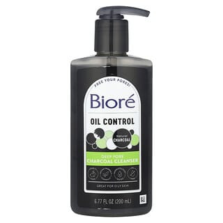 Biore, Oil Control, Deep Pore Charcoal Cleanser, 6.77 fl oz (200 ml)