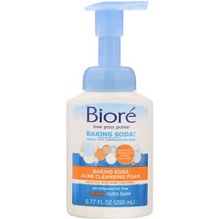 Biore, Acne Cleansing Foam, Baking Soda, 6.77 fl oz (200 ml)