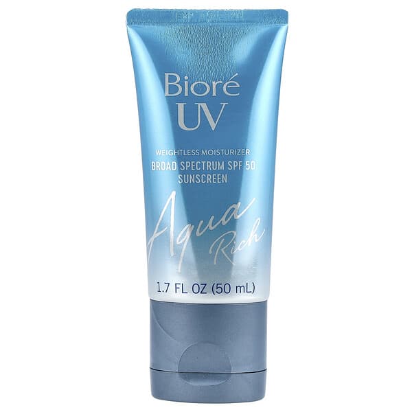 Biore, UV Aqua Rich，輕盈保溼霜，SPF 50，1.7 液量盎司（50 毫升）