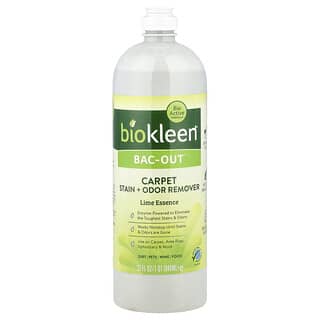 Biokleen, Bac-Out, Eliminador de manchas y olores para alfombras, Esencia de lima, 946 ml (32 oz. líq.)