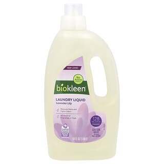 Biokleen, Líquido para lavar la ropa, Esencia de lirio de lavanda, 1,89 l (64 oz. Líq.)