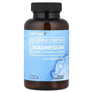 BioEmblem, トリプルコンプレックスマグネシウム、ベジカプセル90粒（1粒あたり150mg）