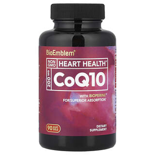 BioEmblem, CoQ10 with BioPerine®, CoQ10 mit BioPerine®, 90 Weichkapseln