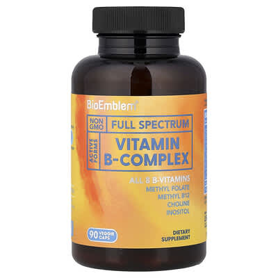 BioEmblem, Vitamin B-Complex, 90 Veg Caps