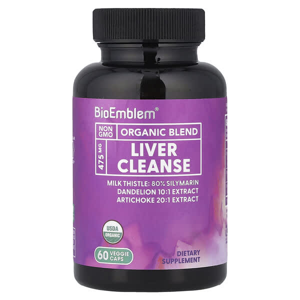 BioEmblem Organic Blend, Liver Cleanse, 60 Veggie Caps