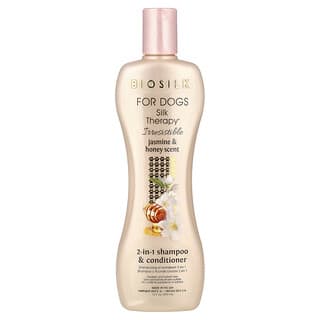 Biosilk, Silk Therapy™, 2-In-1 Shampoo & Conditioner, For Dogs, Jasmine & Honey, 12 fl oz (355 ml)
