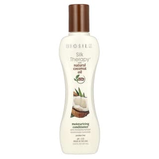 Biosilk, Silk Therapy®（シルクセラピー）ナチュラルココナッツオイル、保湿コンディショナー、167ml（5.64液量オンス）