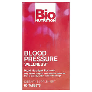 Bio Nutrition, Blood Pressure Wellness, 60 Tablets