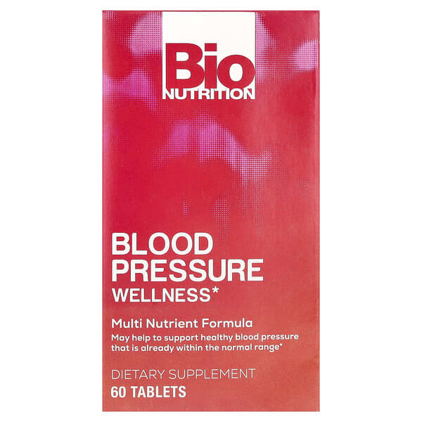 Bio Nutrition, Blood Pressure Wellness , 60 Tablets — product photo 1