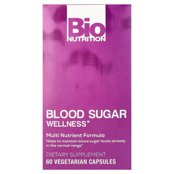 Bio Nutrition, Blood Sugar Wellness, 60 Vegetarian Capsules — product photo 1