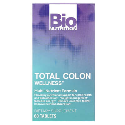 Bio Nutrition, Holistic Colon Health, 60 Tablets