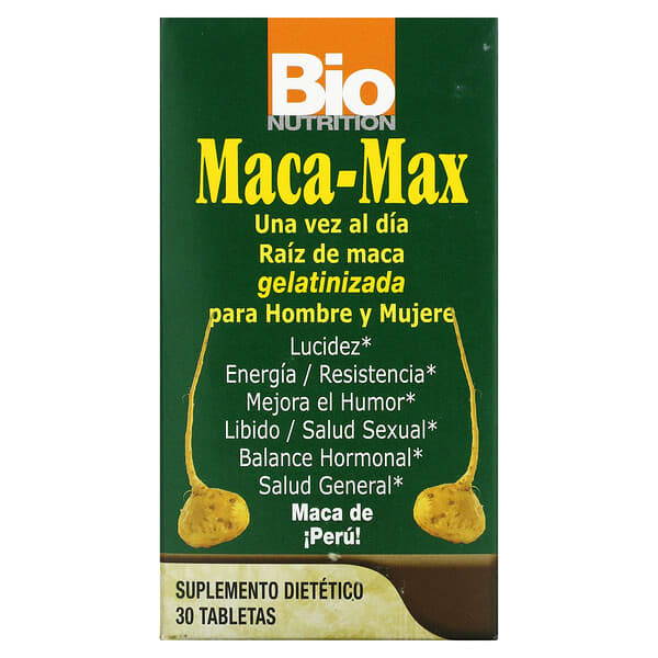 Bio Nutrition, マカマックス、1,000mg、タブレット30粒