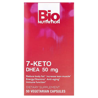 Bio Nutrition, 7-Keto, ДГЭА, 50 мг, 50 вегетарианских капсул