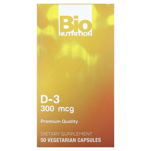 D-3, 300 mcg, 50 Vegetarian Capsules