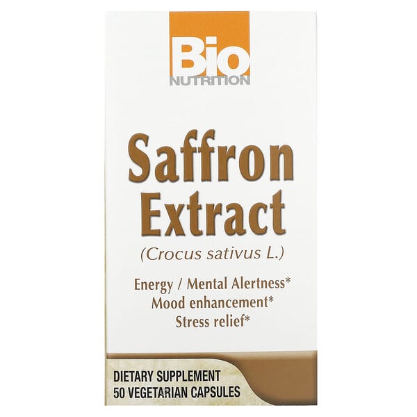 Bio Nutrition, Saffron Extract, 50 Vegetarian Capsules