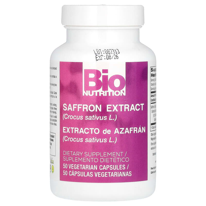 사프란 추출물, 88.5mg, 베지 캡슐 50정