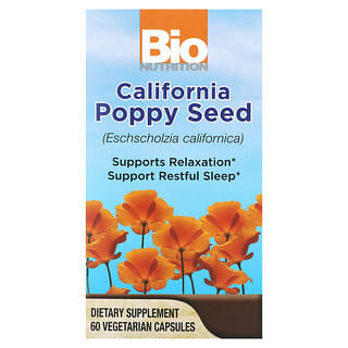 Bio Nutrition, Semilla de amapola de California`` 60 cápsulas vegetales