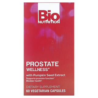 Bio Nutrition, Bienestar de la próstata con extracto de semilla de calabaza`` 60 cápsulas vegetales