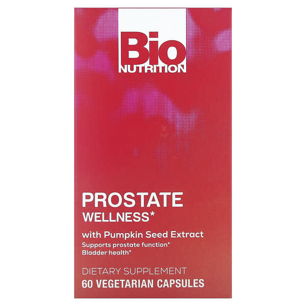 Prostate Wellness With Pumpkin Seed Extract, 60 Vegetarian Capsules