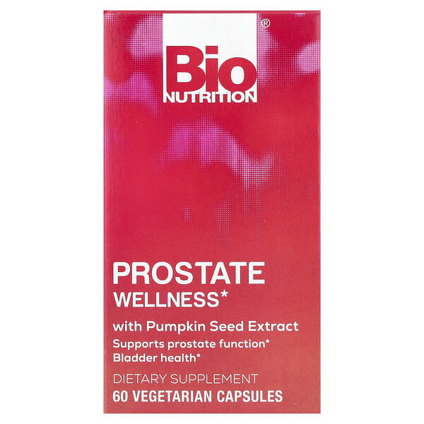 Bio Nutrition, Prostate Wellness With Pumpkin Seed Extract, 60 Vegetarian Capsules — product photo 1