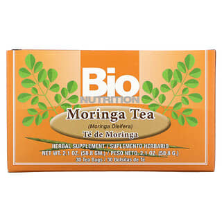 Bio Nutrition, чай из моринги, 30 чайных пакетиков, 58,8 г (2,1 унции)