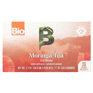 Bio Nutrition, Tè alla moringa, senza caffeina, 30 bustine di tè, 58,8 g