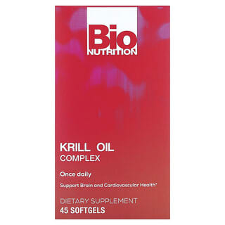 Bio Nutrition, Complexo de Óleo de Krill, 45 Cápsulas Softgel