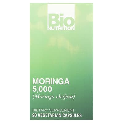 Bio Nutrition, Moringa 5000, 5000 mg, 90 Vegetarian Capsules