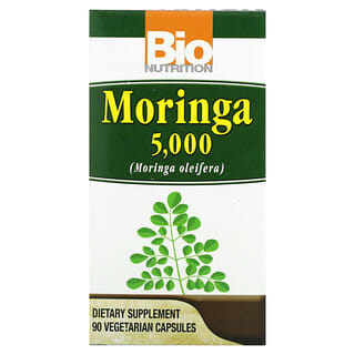 Bio Nutrition, Moringa 5000, 90 cápsulas vegetales