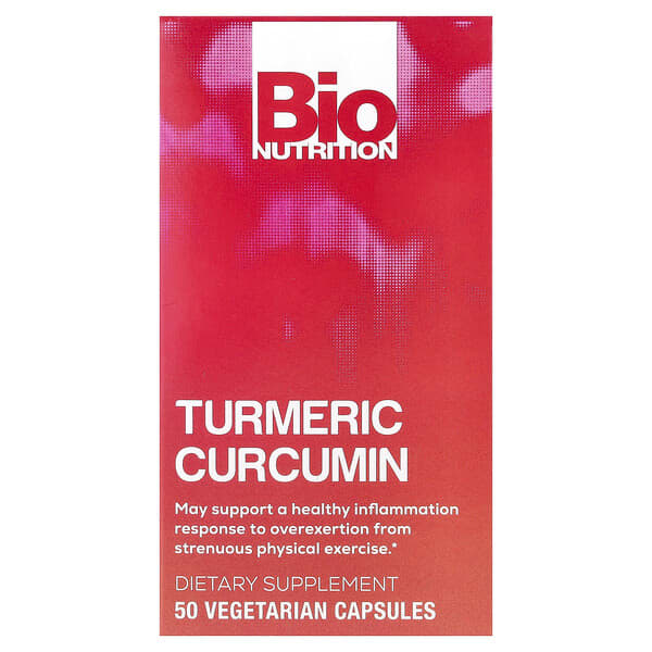 Bio Nutrition, Turmeric Curcumin, 50 Vegetarian Capsules — product photo 1