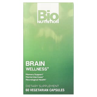 Bio Nutrition‏, Brain Wellness, תוסף לבריאות המוח, 60 כמוסות צמחוניות