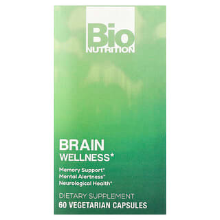 Bio Nutrition, Brain Wellness, 60 pflanzliche Kapseln