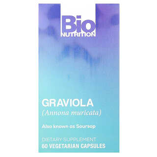 Bio Nutrition, Graviola, 60 Cápsulas Vegetarianas