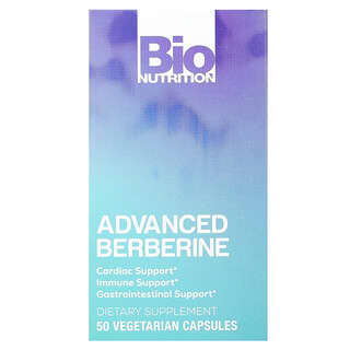 Bio Nutrition, Berbérine, Formule avancée, 50 capsules végétariennes