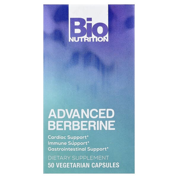 Bio Nutrition, Advanced Berberine, 50 Vegetarian Capsules (600 mg per Capsule) — product photo 1