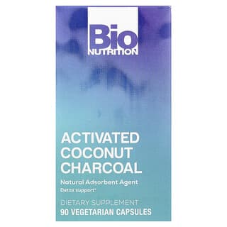 Bio Nutrition, активированный кокосовый уголь, 90 вегетарианских капсул (260 мг в 1 капсуле)