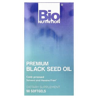 Bio Nutrition, Premium Black Seed Oil, 90 жұмсақкапсуль (капсула) (500 мг әрбір Softgel-де)