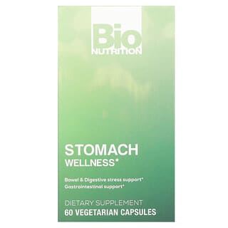 Bio Nutrition, Stomach Wellness, 60 Vegetarian Capsules