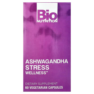 Bio Nutrition, Ashwagandha Stress-Reducing Healthy Formula, 60 Vegetarian Capsules