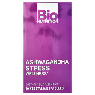 Bio Nutrition, Stress Wellness With Ashwagandha, 60 Vegetarian Capsules